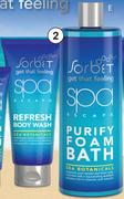 Sorbet Spa Escape Body Wash 200ml Or Foam Bath 400ml-Each