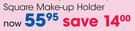 Clicks Acrylic Make-Up Or Jewellery Holders Square Make-Up Holder