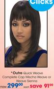 Outre Quick Weave Complete Cap Mischa Weave Or Weave Sienna-Each