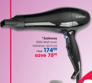 Safeway 2000 Watt Lonic Hairdryer HD741DN