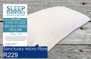 Sleep Essentials Sanctuary Micro Fibre Pillow
