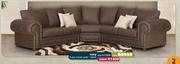 Roxy 3 Pce Fabric Corner Suite