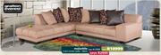 Malachite 2 Piece Corner Fabric Suite