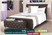 Sicily Queen Bed Pu With Extra Length