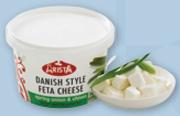 Arista Danish Style Feta/Spring Onion & Chives/Plain/Parmesan-375gm Each