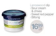 Lancewood Dip Sour Cream & Chives, Sweet Red Pepper, Biltong-175g each