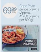 Cape Point Prince Prawns (Approx. 41-50 Prawns per 800g)-800g