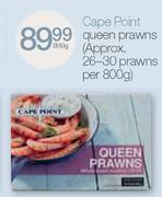 Cape Point Queen Prawns (Approx. 26-50 Prawns per 800g)-800g