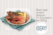 Black Tiger Prawns (Approx. 41-50 prawns per 800g)-800g