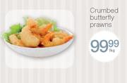 Crumbed Butterfly Prawns-1kg