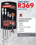 Stier 5 Piece Ratchet Wrench Set