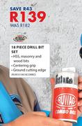 Ruwag 18 Piece Drill Bit Set