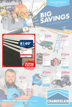 Chamberlains : Big Savings (21 Mar - 7 Apr 2019), page 1