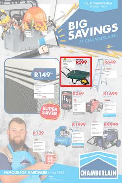 Chamberlains : Big Savings (21 Mar - 7 Apr 2019), page 1
