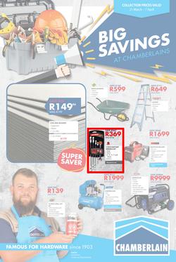 Chamberlains : Big Savings (21 Mar - 7 Apr 2019), page 1