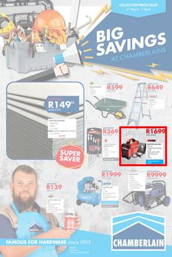 Chamberlains : Big Savings (21 Mar - 7 Apr 2019), page 1