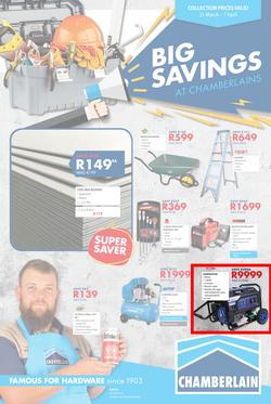 Chamberlains : Big Savings (21 Mar - 7 Apr 2019), page 1