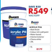 Duram 5L Acrylic PVA