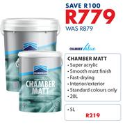 Chamber Value 20L Chamber Matt