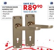 Victorian Door Handle Set(MSTL/B6VPKP-B)