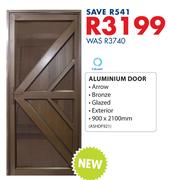 Valuwin Aluminium Door 900X2100mm(ASHDF921)