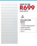 Doortec Hollow Core Door 813X2032mm