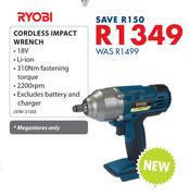 Ryobi Cordless Impact Wrench XIW-3100