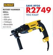 Dewalt Rotary Hammer Drill D25133K-ZA