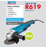 Trade Angle Grinder Includes Spare Brushes MCOP1665