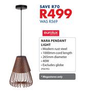 Eurolux Nara Pendant Light P947RS