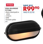 Eurolux Oval Bulkhead Fitting B60
