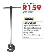 Stanley Basin Wrench(30-4822)