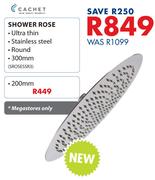Cachet Shower Rose 200mm