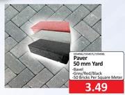 Paver 50mm Yard