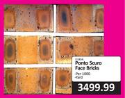 Ponto Scuro Face Bricks-Per 1000