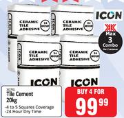 Icon Ceramic Tile Cement-For 4 x 20Kg