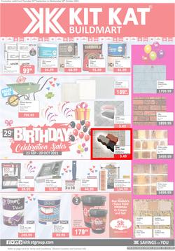 Kit Kat Cash And Carry : Build (23 September - 20 October 2021), page 1