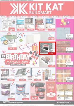 Kit Kat Cash And Carry : Build (23 September - 20 October 2021), page 1