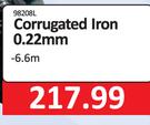 Corrugated Iron Sheet 0.22mm x 6.6m