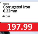 Corrugated Iron Sheet 0.22mm x 6.0m