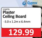 Gyproc Plaster Ceiling Board 3.0 x 1.2m x 6.4mm