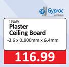 Gyproc Plaster Ceiling Board 3.6 x 0.900mm x 6.4mm