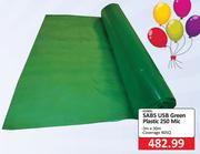 SABS USB Green Plastic 250 Mic-3m x 30m