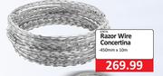 Razor Wire Concertina-450mm x 10m