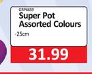Super Pot Assorted Colours 25cm