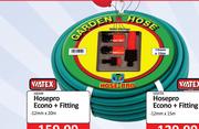 Watex Hosepro Econo + Fitting 12mm x 15m