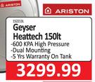 Ariston Geyser Heat Tech 150Lt