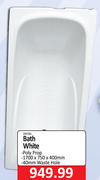 Dejay Bath White-1700 x 750 x 400mm