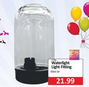 Waterlight Light Fitting Glass Jar