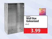 Wall Box Galvanized 4 x 2